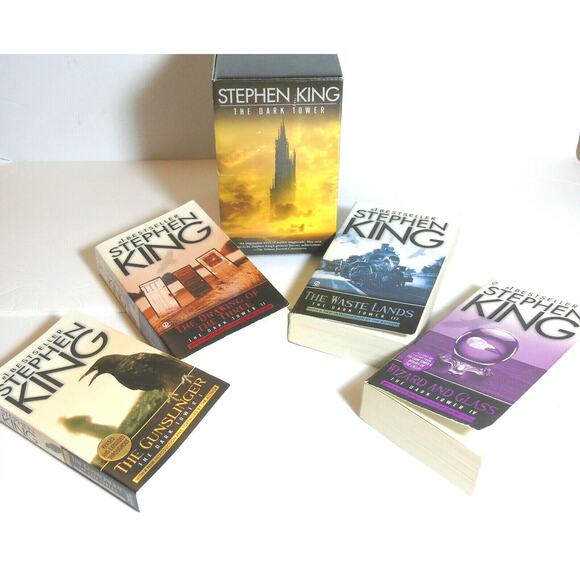 DARK TOWER BOXED SET BOOKS 1-4 Stephen King First Signet Printing Paperback - Picture 2 of 8